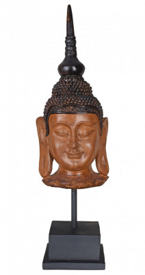 Bustul lui Buddha din rasini pe postament CW622 foto