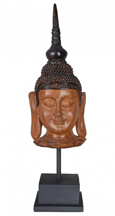 Bustul lui Buddha din rasini pe postament CW622