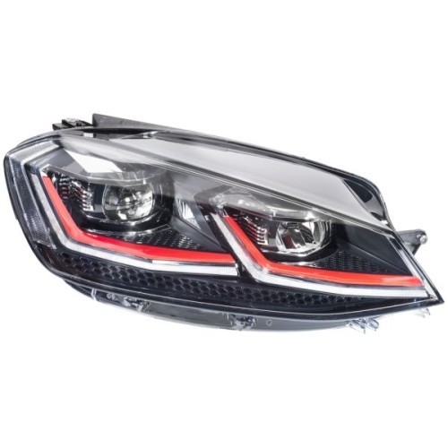Far VW Golf 7, 03.20, Model Gti, partea Dreapta, cu lumina dinamica pentru viraje; cu lumina pentru viraje statica; cu lumina timp de zi tip LED;