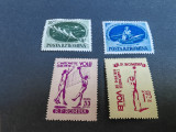2 serii timbre Romania 1955,Camp. europene volei, Camp. eur. canotaj, MNH, Nestampilat