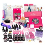 Cumpara ieftin Kit Unghii False Duo cu Gel UV si Oja Semipermanenta SensoPRO Milano 10ml - Promotie #33 + CADOU