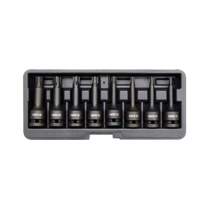 Set 8 chei tubulare de impact RM5 - RM13 1/2&quot; Yato YT-1068