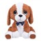 Caine de plus mare cu ochii mari si papion cu buline, pentru copii, model unisex, ConceptSeller, 52 cm