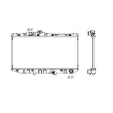 Radiator racire Toyota Camry 10.1986-06.1991 Motor 1, 8 64kw; 2, 0 94kw Benzina, cutie Manuala, tip Denso, diametru intrare/iesire 32/32mm, dimensiun