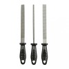Set 3 raspele otel T8, maner rezistent