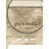 Sticker Perete Autocolant Scris 7x30cm &quot;You&#039;re Beautiful&quot;