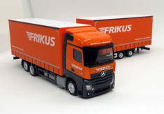 Herpa Mercedes Actros Gigaspace tandem remorca FRIKUS 1:87 foto