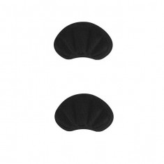 Set 2 branturi din spuma 4D pentru calcaie, adezive, 9 x 6 cm, grosime 0.5 cm, negru