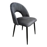 Cumpara ieftin Scaun Lovingo, catifea si metal, 50x47x85 cm