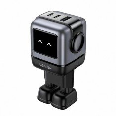 Incarcator Retea UGREEN CD361 Uno, 65W, 3.25A, 1 x USB-A - 2 x USB-C, Negru