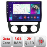 Navigatie VW Golf 5 2004-2010 clima manuala Android ecran Qled 2K Octa Core 3+32 carplay android auto KIT-golf5-manual+EDT-E310-2K CarStore Technology