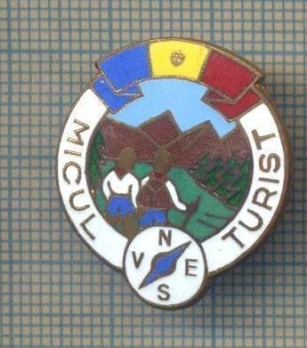 Y 773 INSIGNA -PIONIERI - ,,MICUL TURIST&amp;quot; -PENTRU COLECTIONARI foto