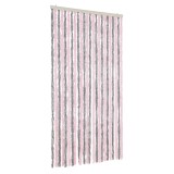 Cumpara ieftin Perdea pentru insecte, gri argintiu si roz, 100x230cm, chenille