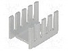 Radiator presat, aluminiu, 19.05mm x 13.21mm