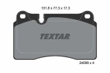 TEXTAR 2409801 set placute frana,frana disc