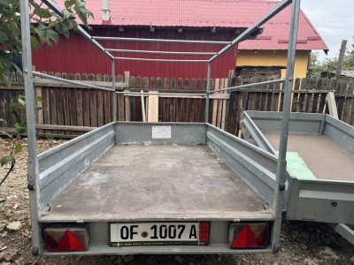 Remorca STEMA 750 fara sistem de franare. Nr valabile 14.10.2025 foto
