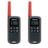Statie radio portabila PMR PNI Decross DC63, 446MHz, 0.5W, 16CH, 1000mAh NiMH, IPx4, set 2 bucati