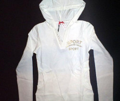 Bluza dama &amp;quot; Sport &amp;quot; alba...OFERTA !! foto