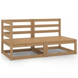 VidaXL Set mobilier de grădină, 2 piese, maro miere, lemn masiv de pin 805693