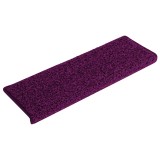 Cumpara ieftin Covorase pentru scari, 15 buc., 65x21x4 cm, roz, cu margini dreptunghiulare
