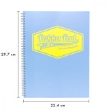 Caiet cu Spirala Pukka Pad Pastel Jotta A4, Dictando, Culoare Albastru