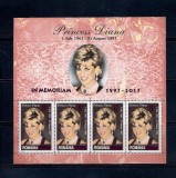 ROMANIA 2017 - PRINTESA DIANA, BLOC, MNH - LP 2158a, Nestampilat