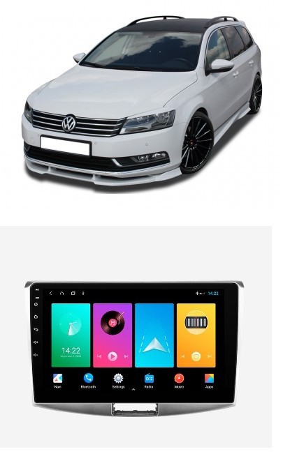 Navigatie ANDROID compatibil VW Passat B7 2010 - 2015