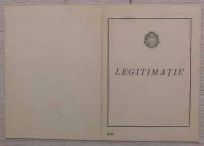 Legitimatie Medalia Muncii// Bucuresti, 1954 foto