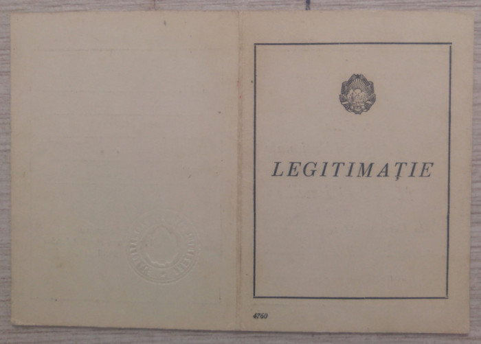 Legitimatie Medalia Muncii// Bucuresti, 1954