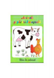 Animale şi păsări din ogradă - Bloc de colorat - Paperback brosat - Mihai Neacşu - Pescăruș