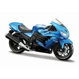 MAISTO MOTOCICLETA METALICA CU STAND EDITIE SPIECIALA KAWASAKI NINJA ZX 14R SCARA 1 LA 18