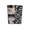 Caiet A4 100 file cu coperti tip safari si banda elastica, Jad