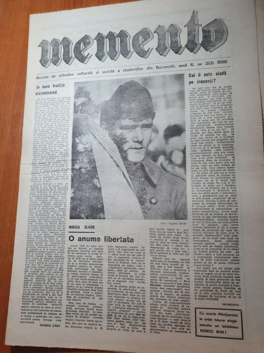 ziarul memento martie 1990