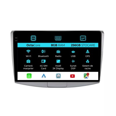 Navigatie Dedicata Volkswagen Passat B6 B7 CC (2005-2015), 2K, 8Gb Ram, 256Gb Stocare, Carplay foto