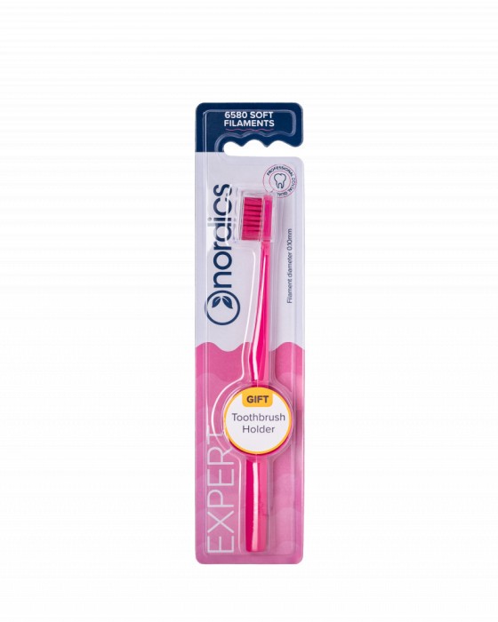 Periuta de dinti EXPERT 6580 filamente - moale - roz, Nordics