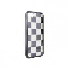 Husa APPLE iPhone 6\6S - Electroplate Chess (Negru)