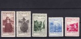 ROMANIA 1931 LP 93 EXPOZITIA CERCETASEASCA SERIE CU SARNIERA, Nestampilat