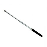 Baston Telescopic Profesional Mediu de Autoaparare cu 3 Elementi si Maner din Cauciuc