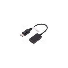 Cablu DisplayPort - HDMI, DisplayPort mufa, HDMI soclu, 150mm, negru, ASSMANN - AK-340408-001-S