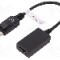 Cablu DisplayPort - HDMI, DisplayPort mufa, HDMI soclu, 150mm, negru, ASSMANN - AK-340408-001-S