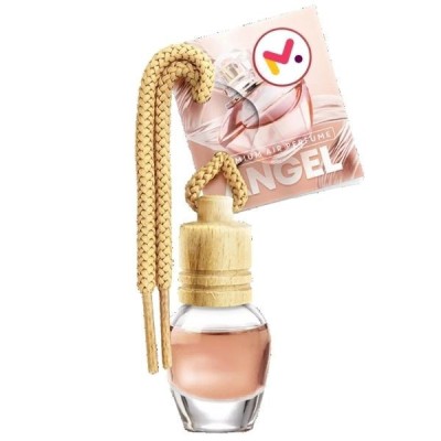 Odorizant Auto in Sticla cu Snur si Capac din Lemn, Aroma Angel, 8 ml foto