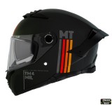 Casca integrala pentru scuter - motocicleta MT Thunder 4 SV MIL A11 negru mat (ochelari soare integrati) &ndash; tip viziera MT-V-28B M (57/58cm)