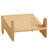 Suport pentru pantofi, flippy, cu doua straturi, organizator, antiderapant &Egrave;i durabil, 26x24.8x16 cm, maro