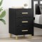 vidaXL Dulap de noapte Stejar negru 40 x 40 x 66 cm Lemn compozit 880615