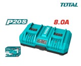 Incarcator rapid 20V-8A pentru 2 acumulatori, Total