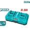 Incarcator rapid 20V-8A pentru 2 acumulatori, Total