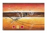 Cumpara ieftin Tablou abstract pictat manual living, birou, Fantezie in abstract, 90x60cm ulei pe panza, gata de agatat pe perete