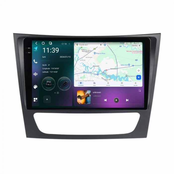Navigatie dedicata cu Android Mercedes CLS C219 2004 - 2011, 12GB RAM, Radio