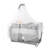 Patut Pliant Lorelli Sleep&#039;n Dream, 2 Nivele, Balansoar, Carusel, Masa Scutece, Accesorii, Geanta Transport, 0-3 Ani