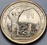 1 Dollar 2015 USA, Mohawk Ironworkers, Sacagawea, unc, P/D, km#603